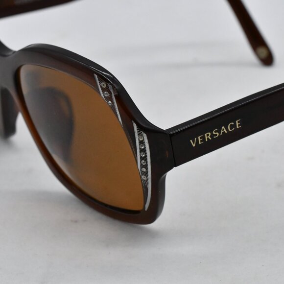 Vintage Versace MOD. 4183-B Brown Sunglasses Made In Italy main image 8